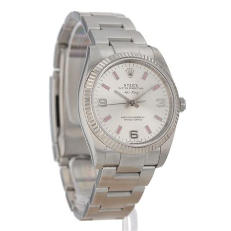 rolex air king silver face|Rolex Air-King 114234.